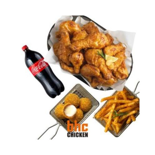 BHC 골드킹 콤보+뿌링치즈볼+케이준프라이+콜라1.25L