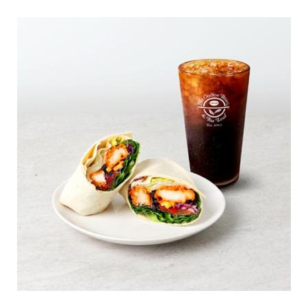 커피빈 케이준 통안심 샐러드랩 + 아메리카노 (S)
