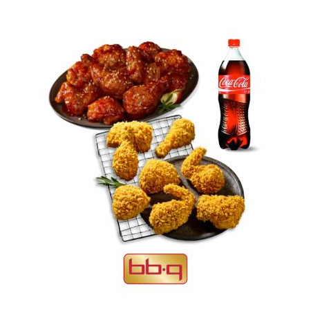 BBQ 황금올리브치킨+BBQ 양념치킨+콜라1.25L
