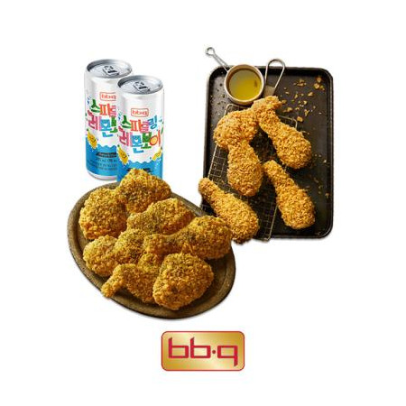 BBQ 황금올리브닭다리+블랙페퍼반마리+레몬보이2캔