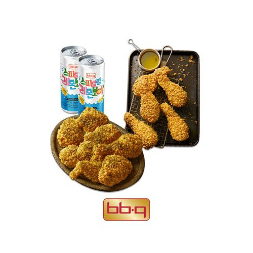 BBQ 황금올리브닭다리+블랙페퍼반마리+레몬보이2캔
