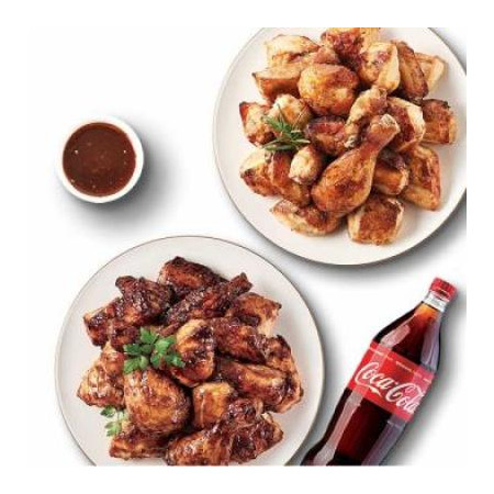 굽네치킨 반반B(갈비천왕 반반)+콜라1.25L
