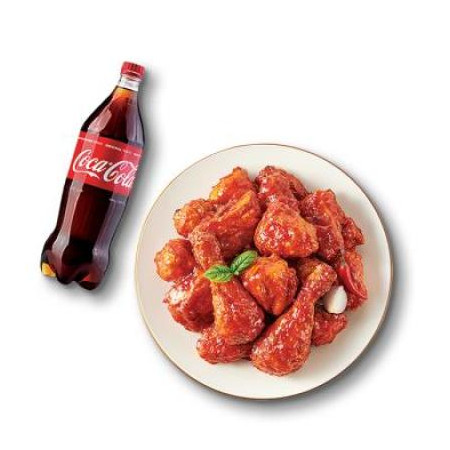 굽네치킨 양념히어로+콜라1.25L