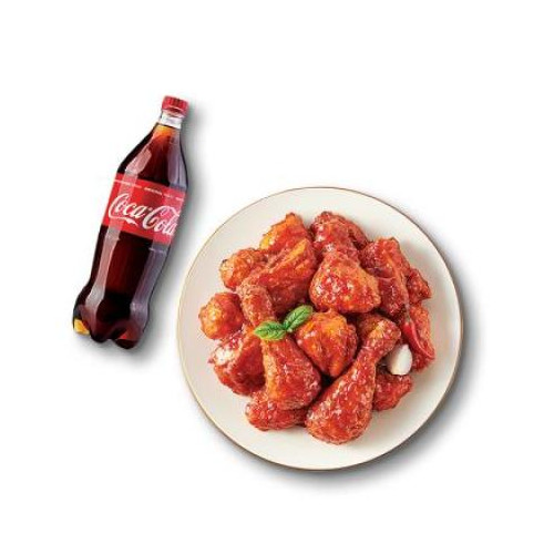 굽네치킨 양념히어로+콜라1.25L