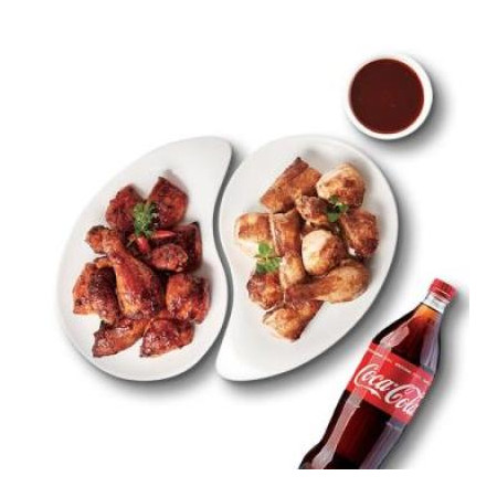 굽네치킨 반반A(볼케이노 반반)+콜라1.25L
