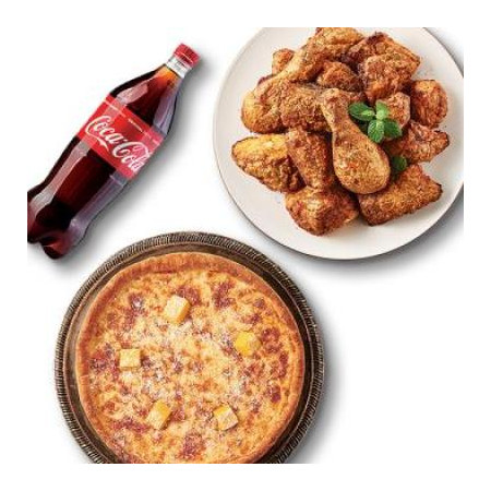 굽네치킨 고추바사삭+시카고피자+콜라1.25L