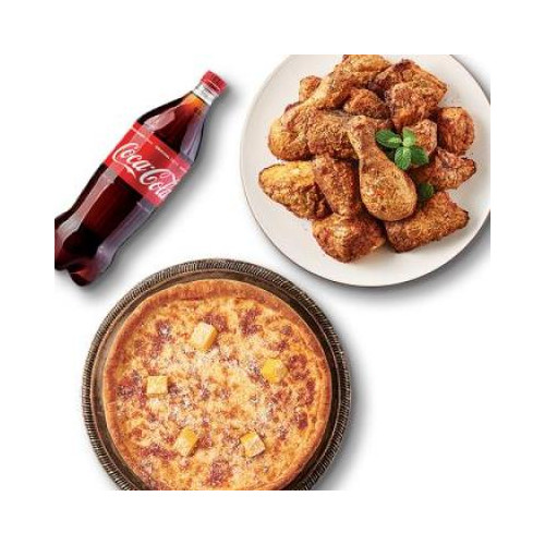 굽네치킨 고추바사삭+시카고피자+콜라1.25L
