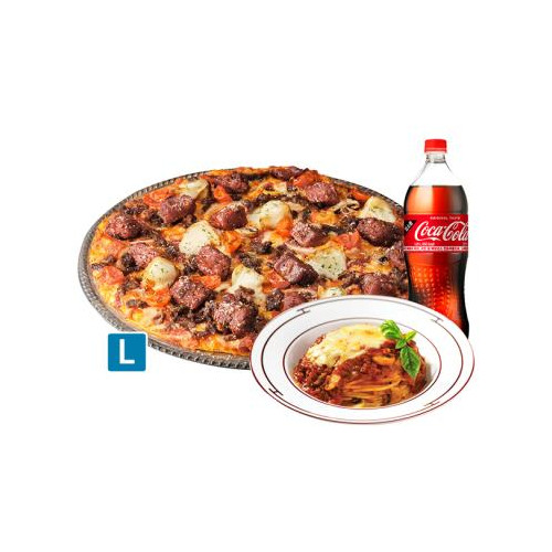 도미노피자 와일드 와일드 웨스트 스테이크 피자 L+뉴치볼+콜라 1.25L