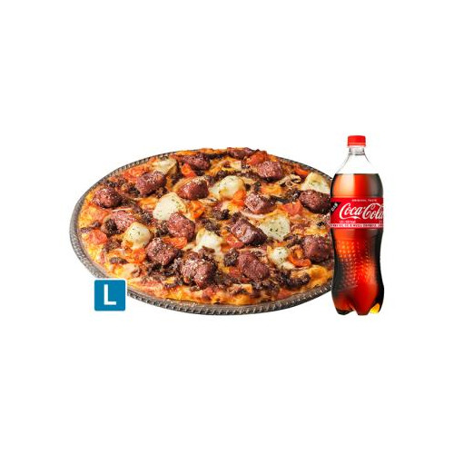 도미노피자 와일드 와일드 웨스트 스테이크 피자 L+콜라 1.25L