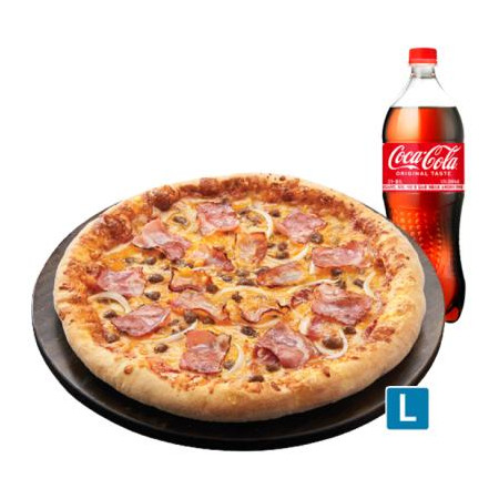 도미노피자 베이컨체더치즈L(씬)+콜라 1.25L