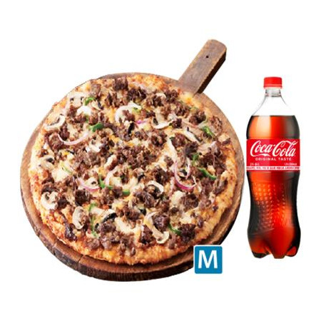 도미노피자 (오리지널)리얼불고기 피자 M + 콜라1.25L
