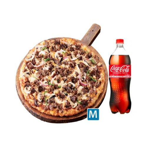 도미노피자 (오리지널)리얼불고기 피자 M + 콜라1.25L