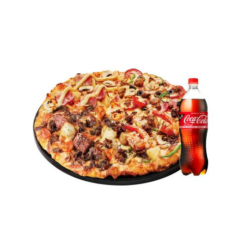 도미노피자 베스트콰트로 피자L + 콜라1.25L