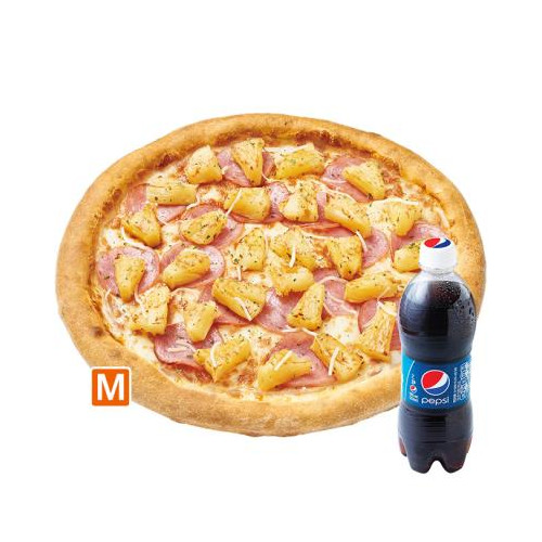 미스터피자 하와이안스페셜M+콜라500